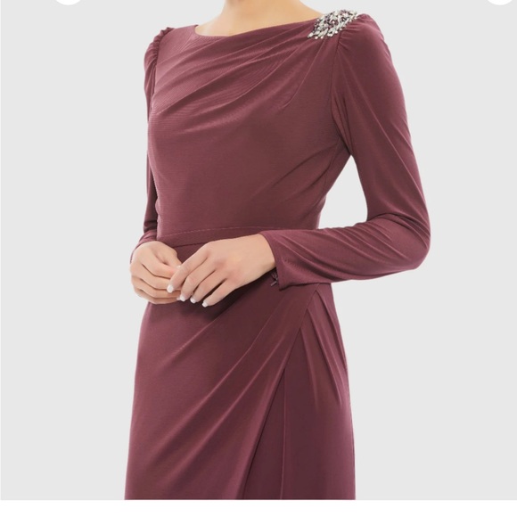 Mac Duggal dress in a mauve size 10 - Picture 6 of 17